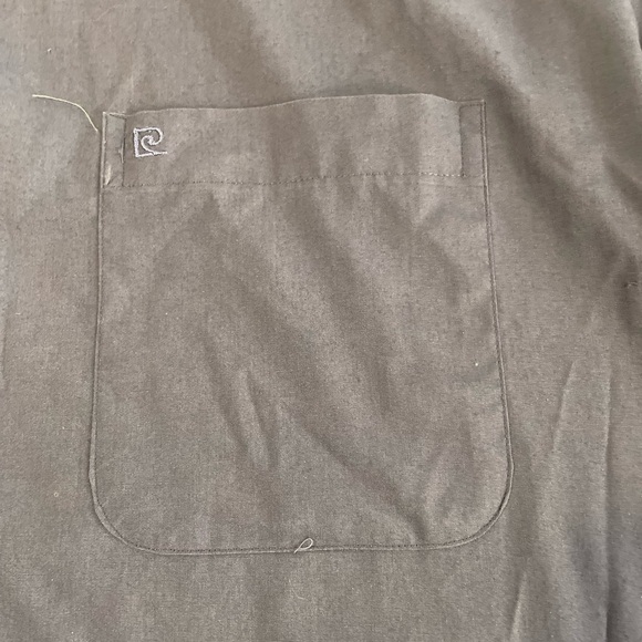 Pierre Cardin Vintage Gray/Bluish Button Down Shirt Men’s 16 1/2 34/35 - Picture 5 of 9